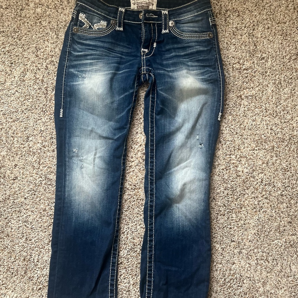 Big Star Women's Blue Ankle & Cropped Jeans